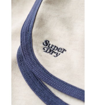 Superdry Spodenki Logo Racer Shorts beżowe