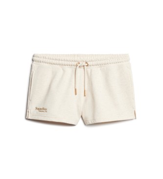 Superdry Essential shorts med logotyp beige