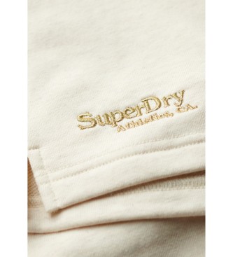 Superdry Pantaln Corto con logotipo Essential beige