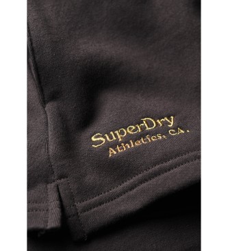 Superdry Bistvene kratke hlače z logotipom črne barve