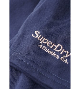 Superdry Pantaloncini con logo essenziale blu scuro