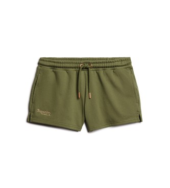 Superdry Pantaloncini verdi con logo Essential