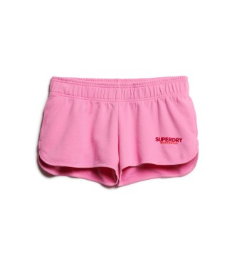 Superdry Sportswear Racer Shorts rosa