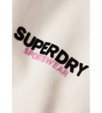 Superdry Pantaln corto Sportswear Racer blanco roto
