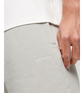 Superdry Kratke hlače z logotipom Vintage Logotip Mark siva