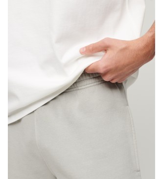 Superdry Kratke hlače z logotipom Vintage Logotip Mark siva