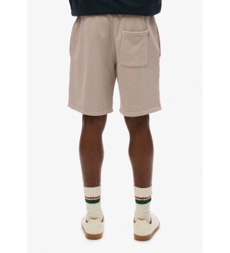 Superdry Korte broek met beige micrologo