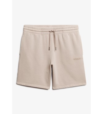 Superdry Korte broek met beige micrologo