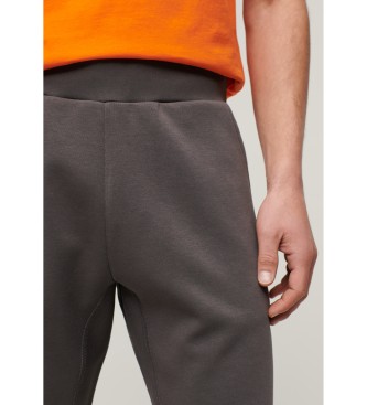 Superdry Športne kratke hlače z logotipom Tech temno sive barve