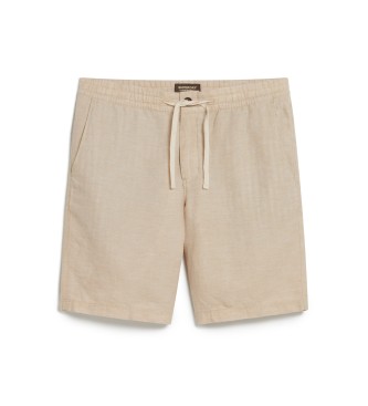 Superdry Beige linen shorts