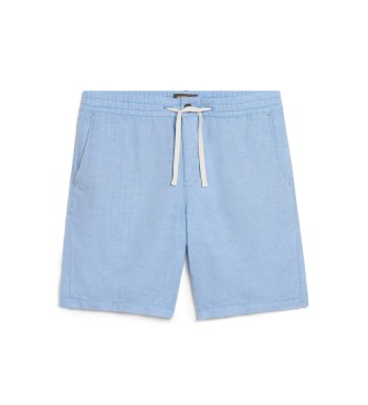 Superdry Modre lanene kratke hlače