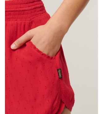 Superdry Vintage beach shorts red