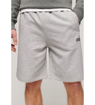 Superdry Szare szorty z dzianiny