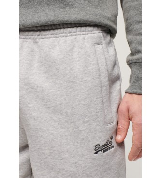 Superdry Szare szorty z dzianiny
