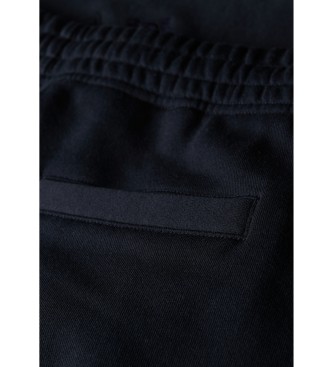 Superdry Pantaloncini neri in maglia con logo Essential