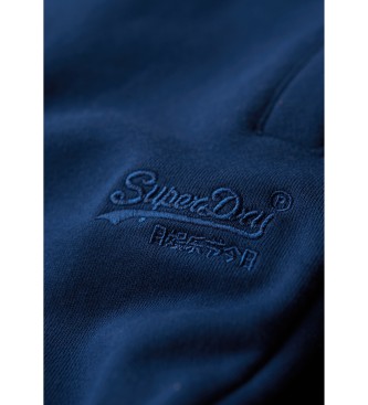 Superdry Calções de malha com logótipo Essential azul-marinho