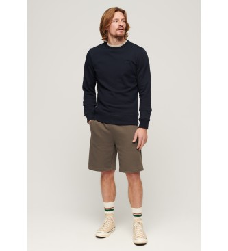 Superdry Essential Logo Knitted Shorts Brown