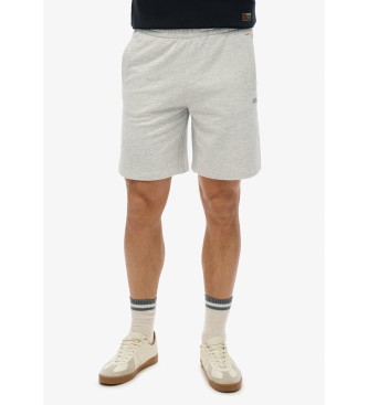 Superdry Gestrickte Shorts mit Logo Essential grau