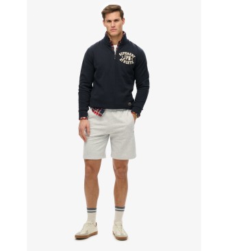 Superdry Gestrickte Shorts mit Logo Essential grau
