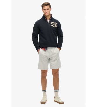 Superdry Gestrickte Shorts mit Logo Essential grau