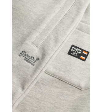Superdry Gestrickte Shorts mit Logo Essential grau