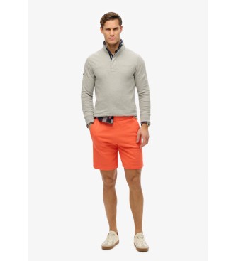 Superdry Gebreide shorts met logo Essential oranje