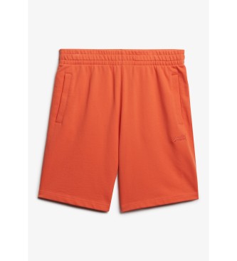 Superdry Gebreide shorts met logo Essential oranje