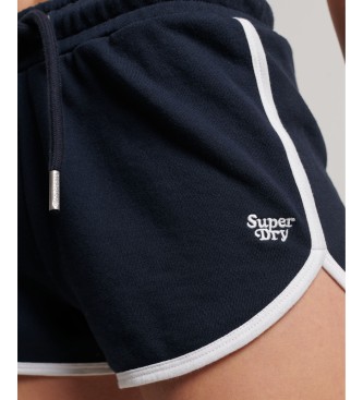 Superdry Vintage gebreide shorts met logo Racer marine