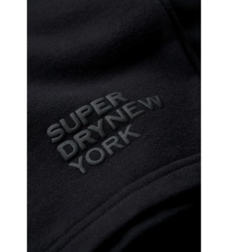 Superdry Luxe Sport baggy shorts zwart