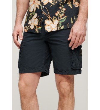 Superdry Leichte navyfarbene Shorts im Fallschirmstil