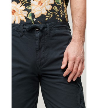 Superdry Pantaloncini stile paracadutista blu scuro