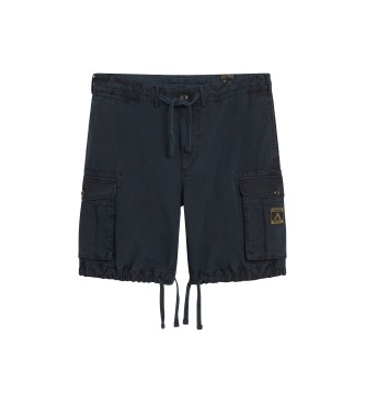 Superdry Leichte navyfarbene Shorts im Fallschirmstil