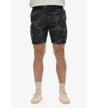 Superdry Short ligero estilo paracaidista negro