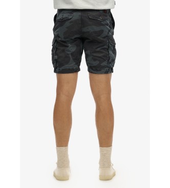 Superdry Short ligero estilo paracaidista negro