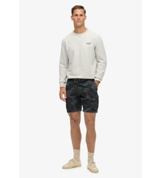 Superdry Short ligero estilo paracaidista negro