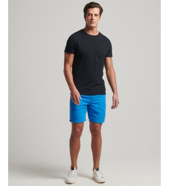 Superdry Vintage blauwe overgeverfde shorts