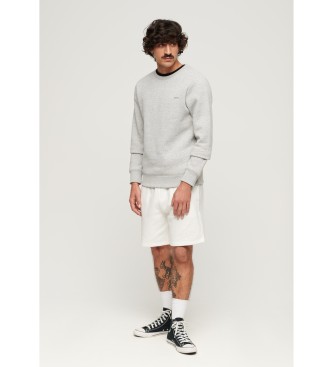 Superdry Lse shorts med prget detalje Sportswear hvid