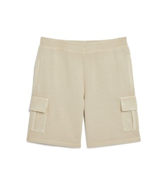 Superdry Cargo-Shorts mit beigen Kontrastnhten
