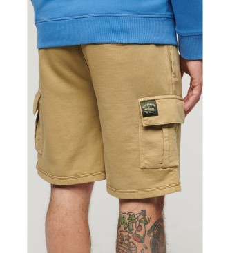 Superdry Cargo shorts met bruine contraststiksels