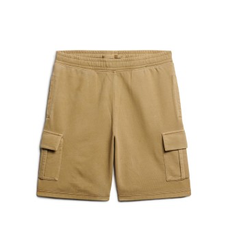 Superdry Cargo shorts with brown contrast stitching