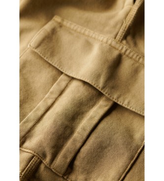 Superdry Cargo shorts met bruine contraststiksels