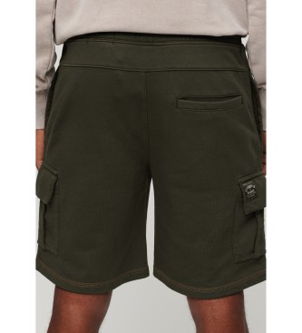 Superdry Cargo-shorts med grna kontrastsmmar