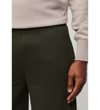 Superdry Cargo hlače z zelenimi kontrastnimi šivi
