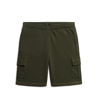 Superdry Cargo shorts met groene contraststiksels