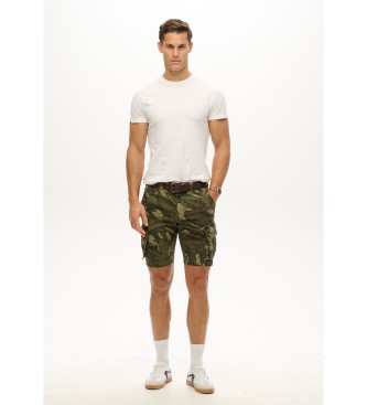 Superdry Pantaln corto tipo cargo Core verde