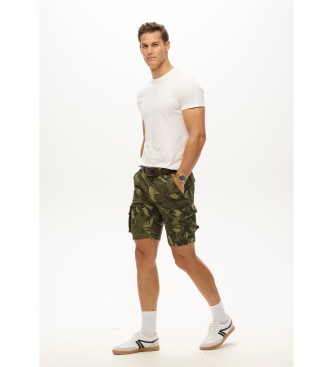 Superdry Pantaln corto tipo cargo Core verde