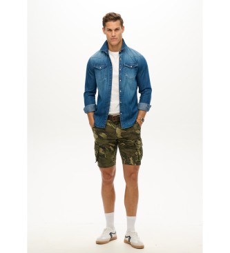 Superdry Pantaln corto tipo cargo Core verde
