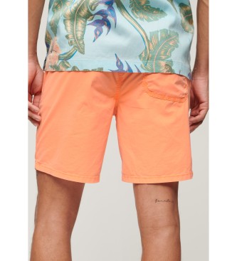 Superdry Spodenki Walk Shorts pomarańczowe