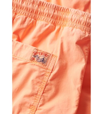 Superdry Spodenki Walk Shorts pomarańczowe