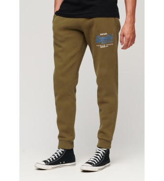 Superdry Vintage Heritage Classic Logo Trousers Green